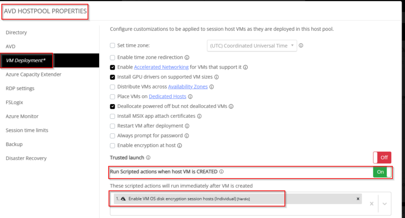 Enable Azure Disk Encryption on an AVD session host using a Nerdio ...