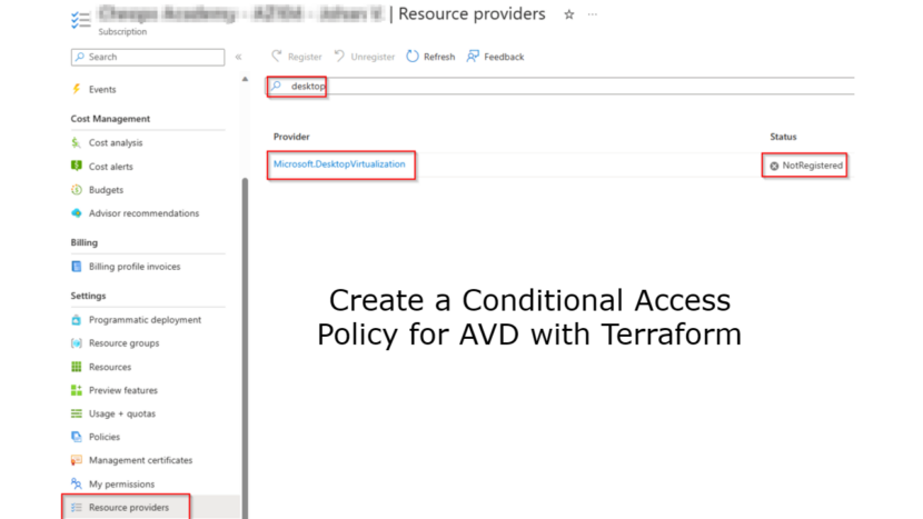 Create a Conditional Access Policy for AVD with Terraform