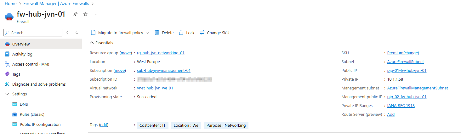Configure AVD traffic on Azure firewall with IP Groups and Terraform ...